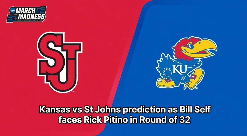 Kansas vs. St. Johns round of 32 pick and preview